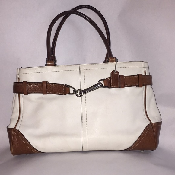 COACH leather Hampton tote shoulder bag - Picture 2 of 8